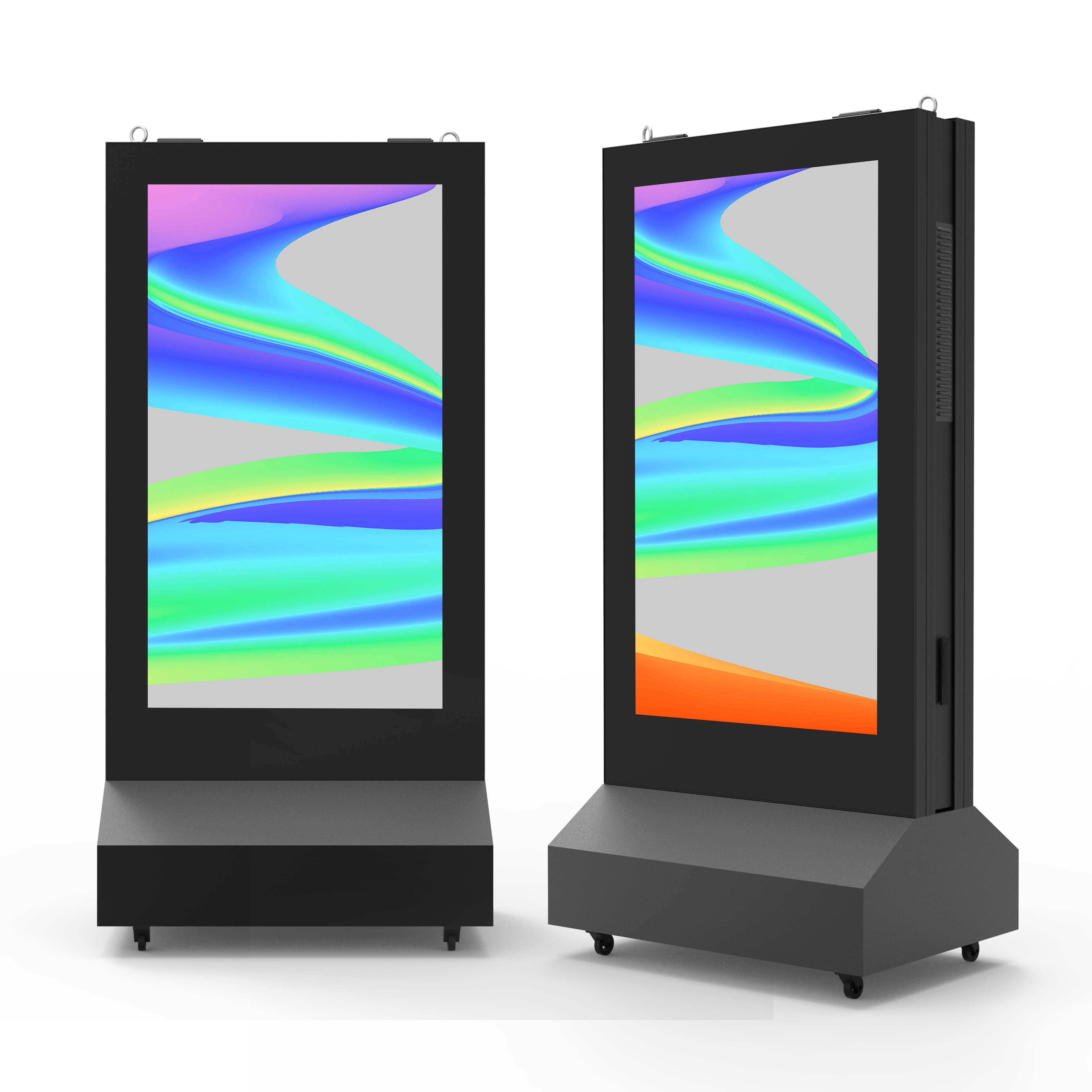 Señalización digital LCD de doble cara con pilas