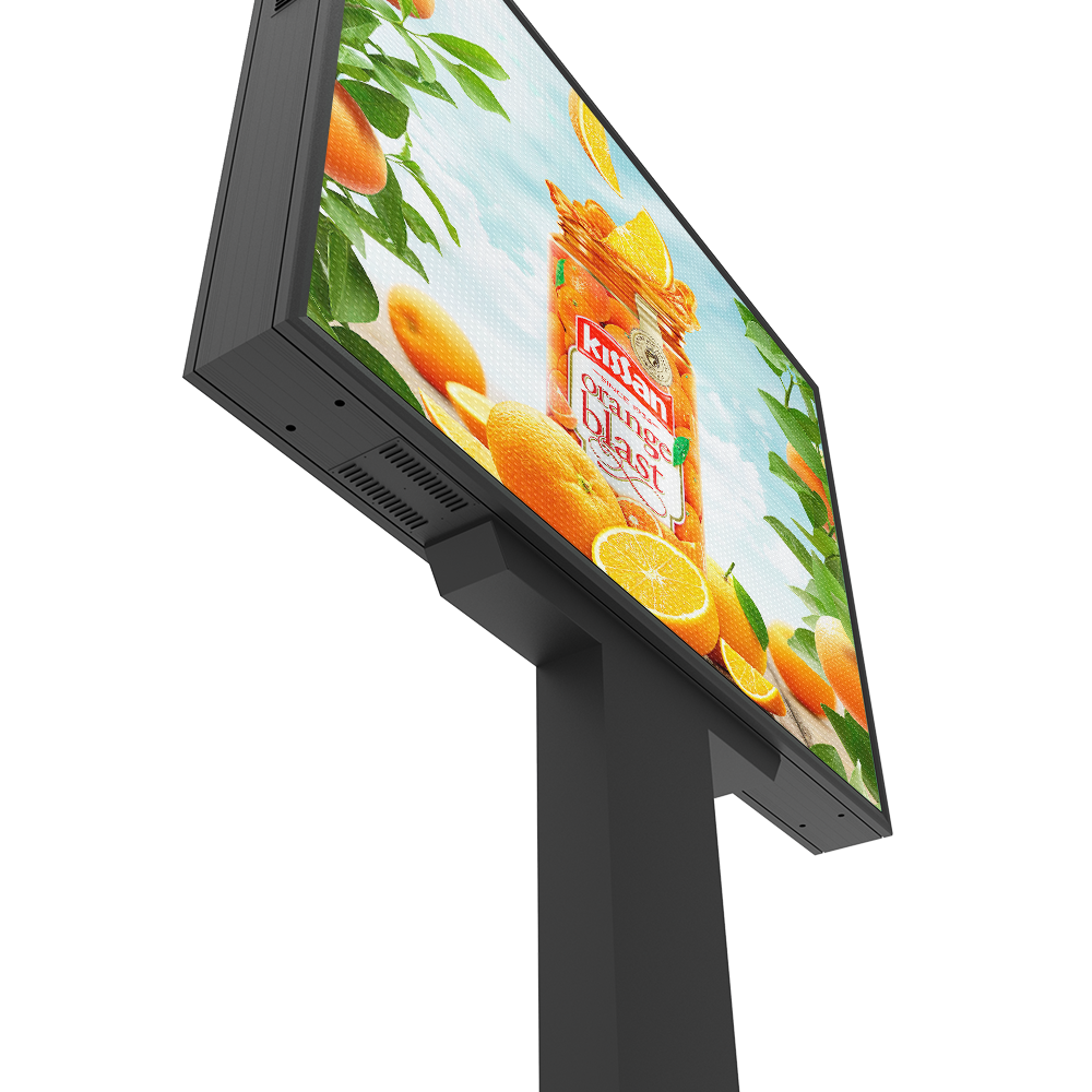 Panel de pantalla LED de ciudad inteligente de gran tamaño y doble cara para marketing en carreteras
