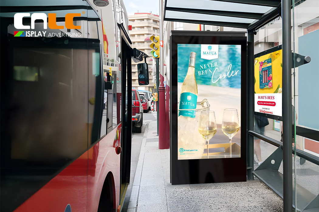 Outdoor LCD Display for Bus Shelters