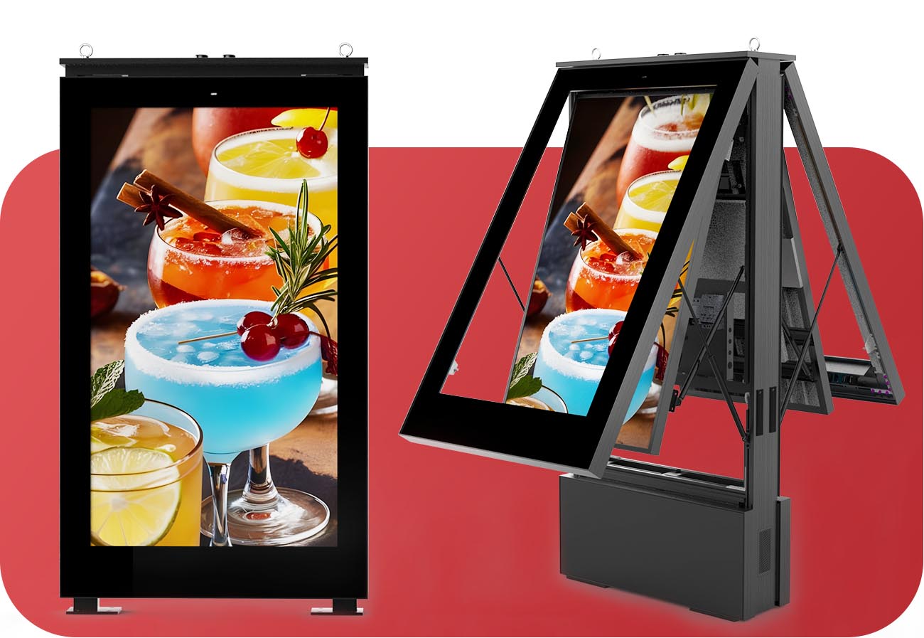 Pantalla de publicidad LCD para exteriores