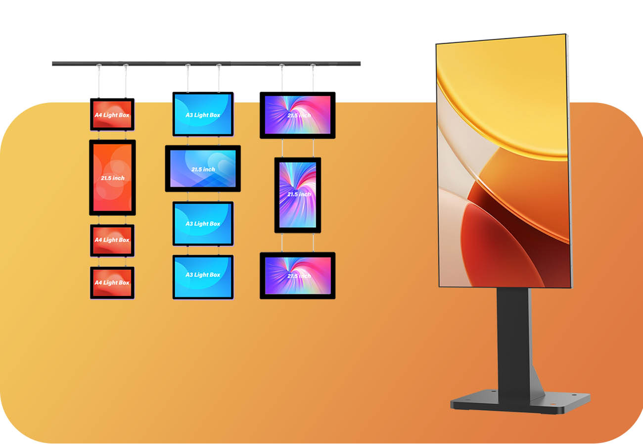 Señalización digital LCD para interiores
