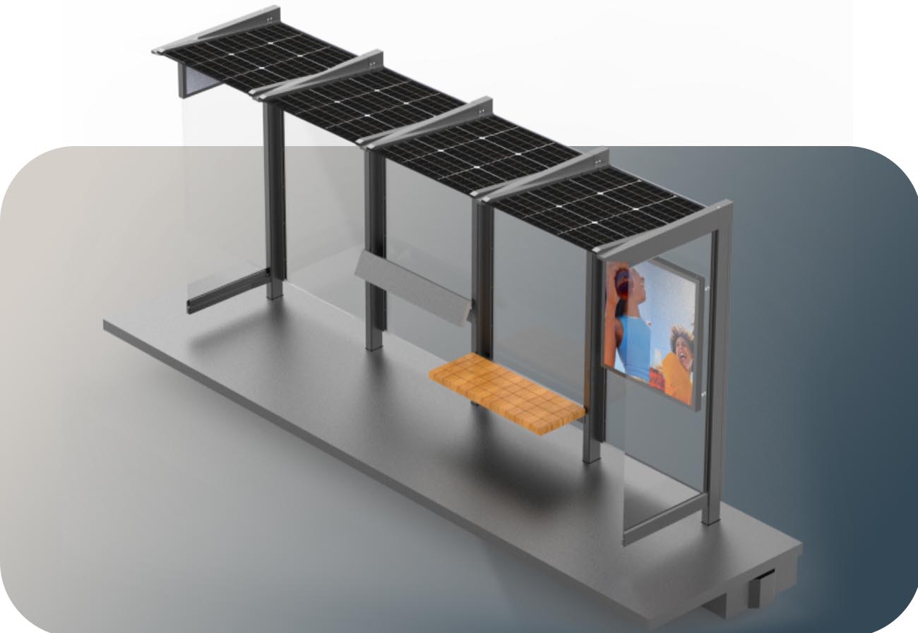 Muebles de exterior y caja de luz