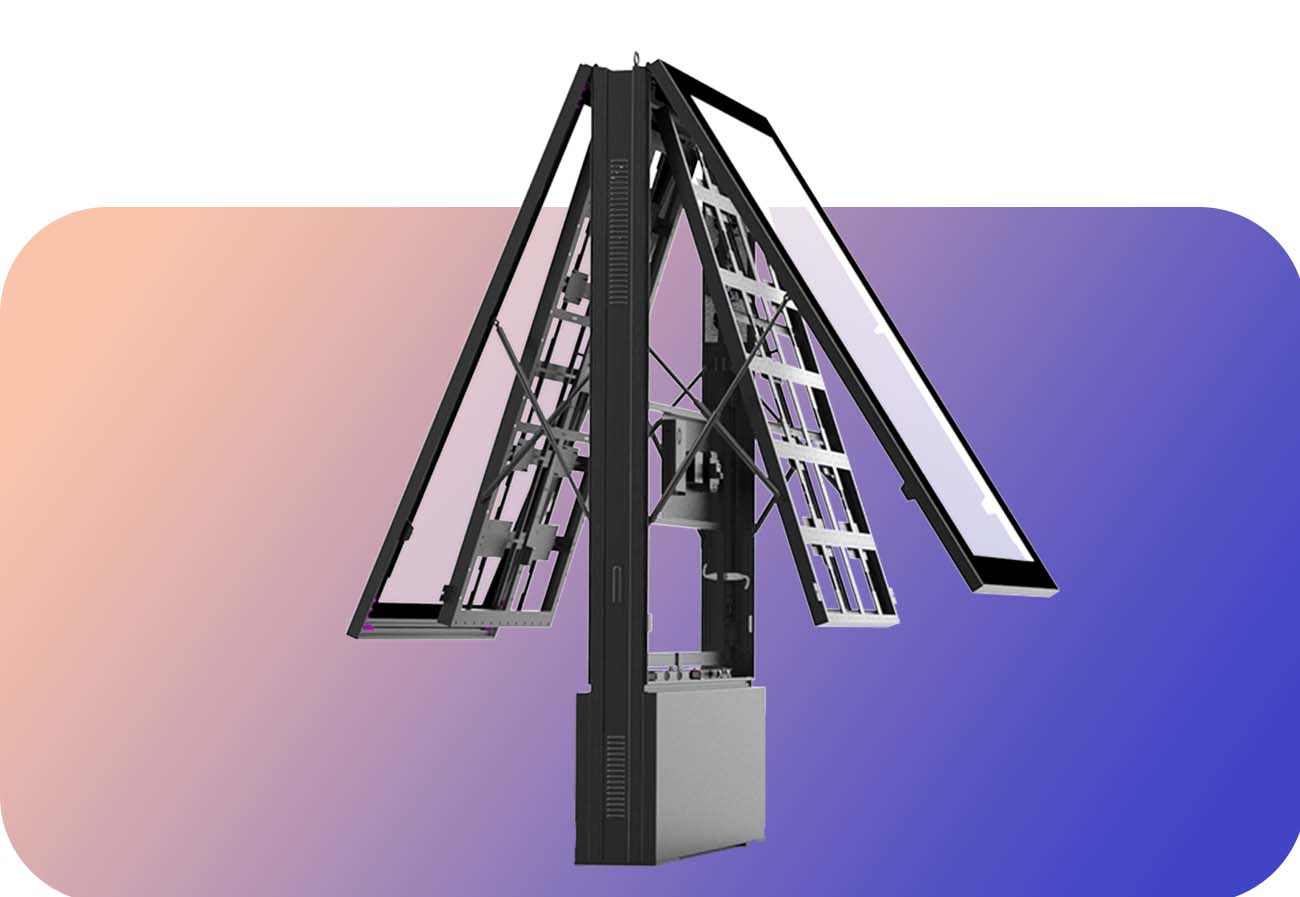 Gabinete de aluminio para tótem LED/LCD
