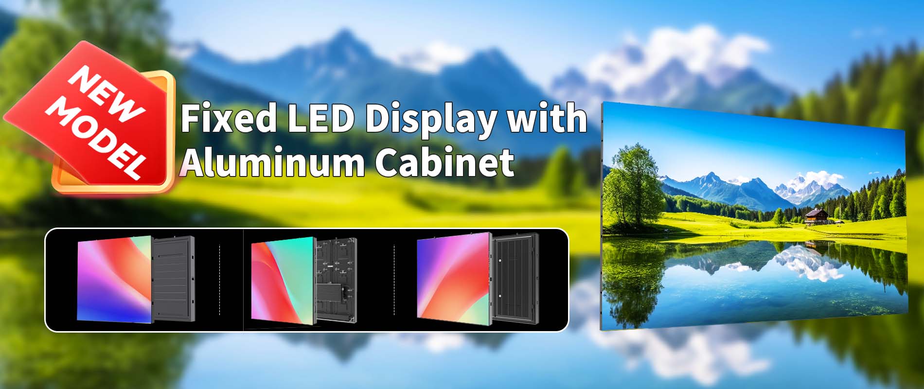Gabinete LED de instalación fija para exteriores