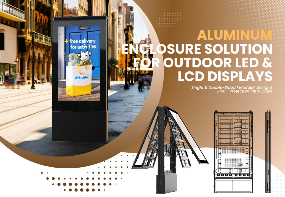 Solución de carcasa de LED para exteriores
