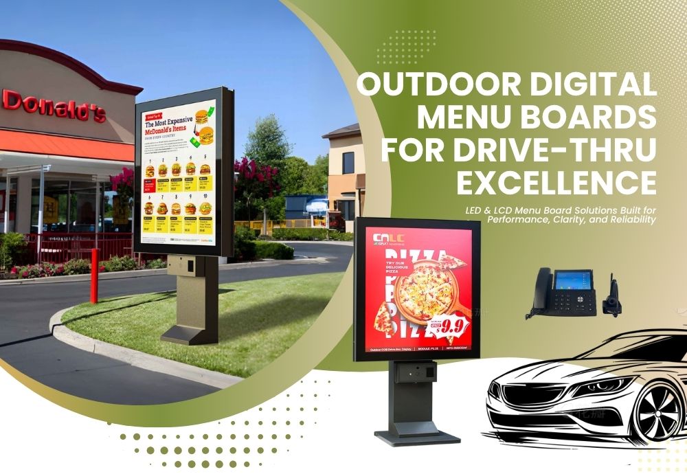 Tablero de menú digital para autoservicio