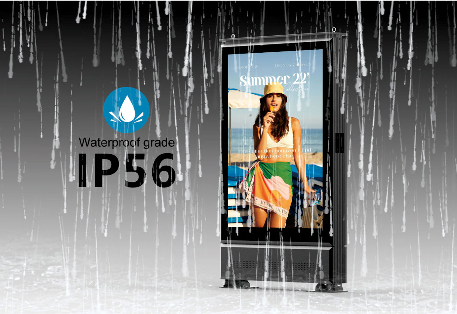 IP56 Outdoor LED Totem for Dust and Water Resistance