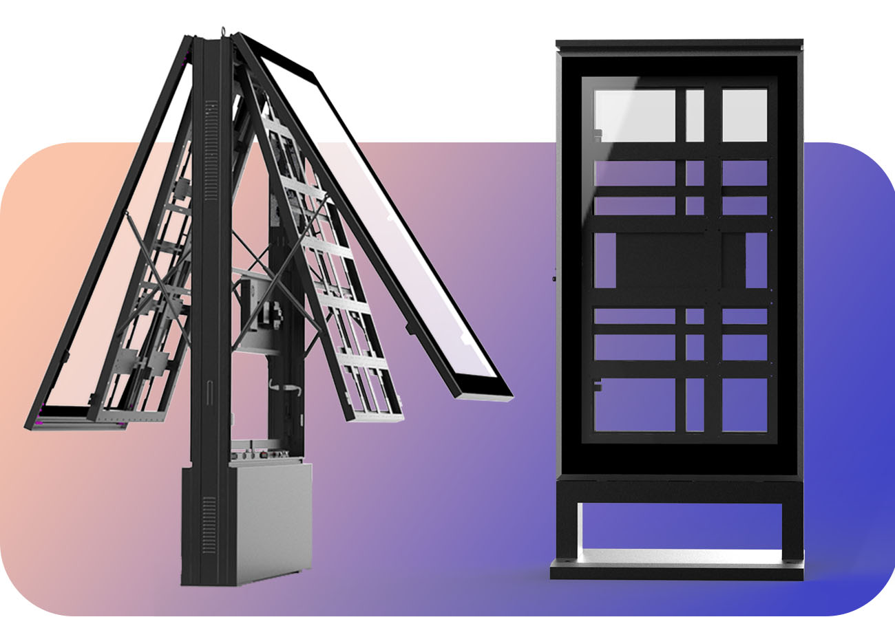 Gabinete de aluminio para tótem LED/LCD