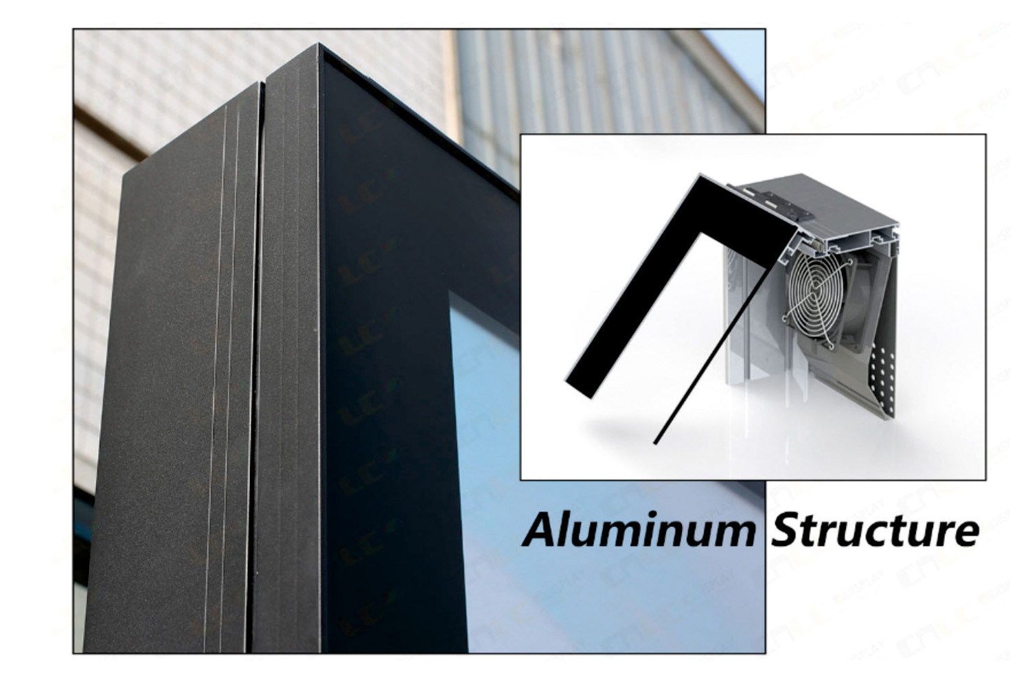 Aluminum structure drive-thru digital menu board Aluminum structure drive-thru digital menu board