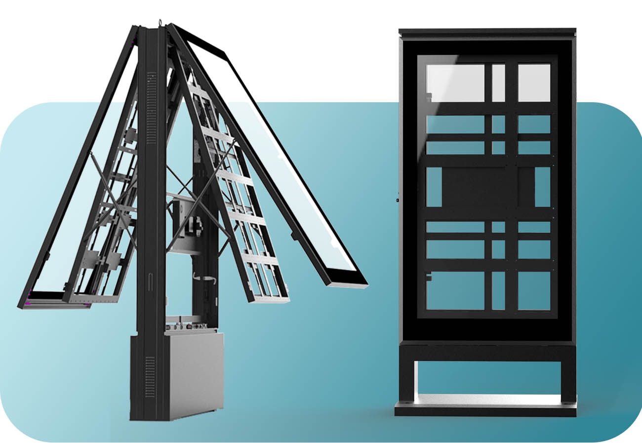 Gabinete de aluminio para tótem LED/LCD