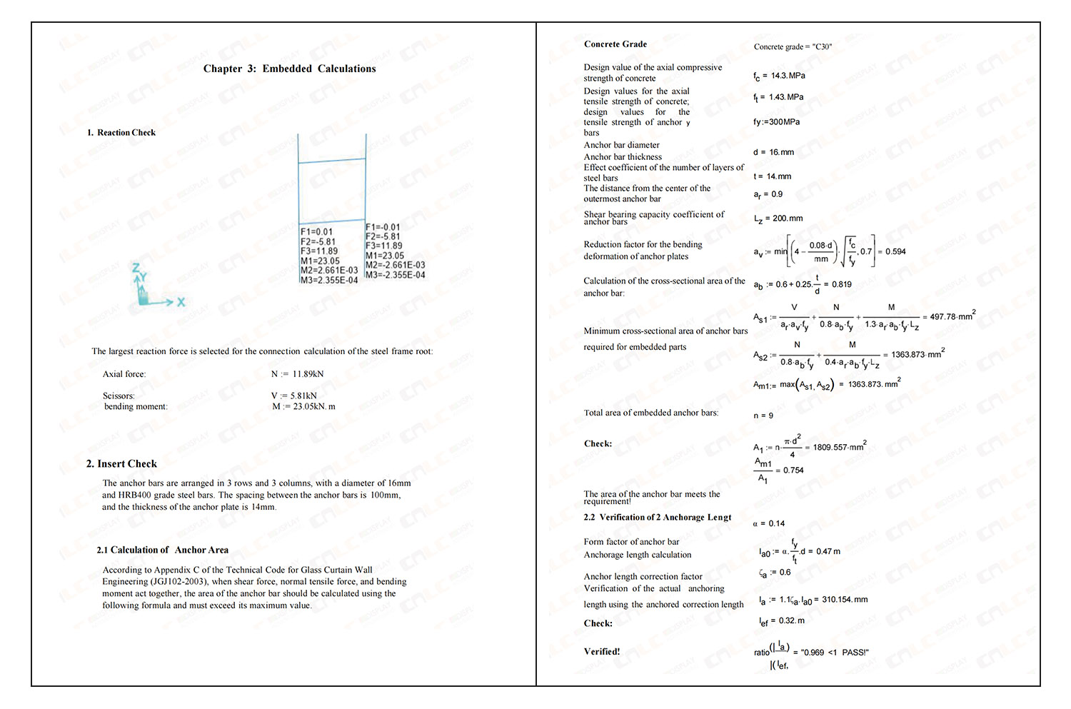 Structural strength and deformation verification under wind load conditions Structural strength and deformation verification under wind load conditions