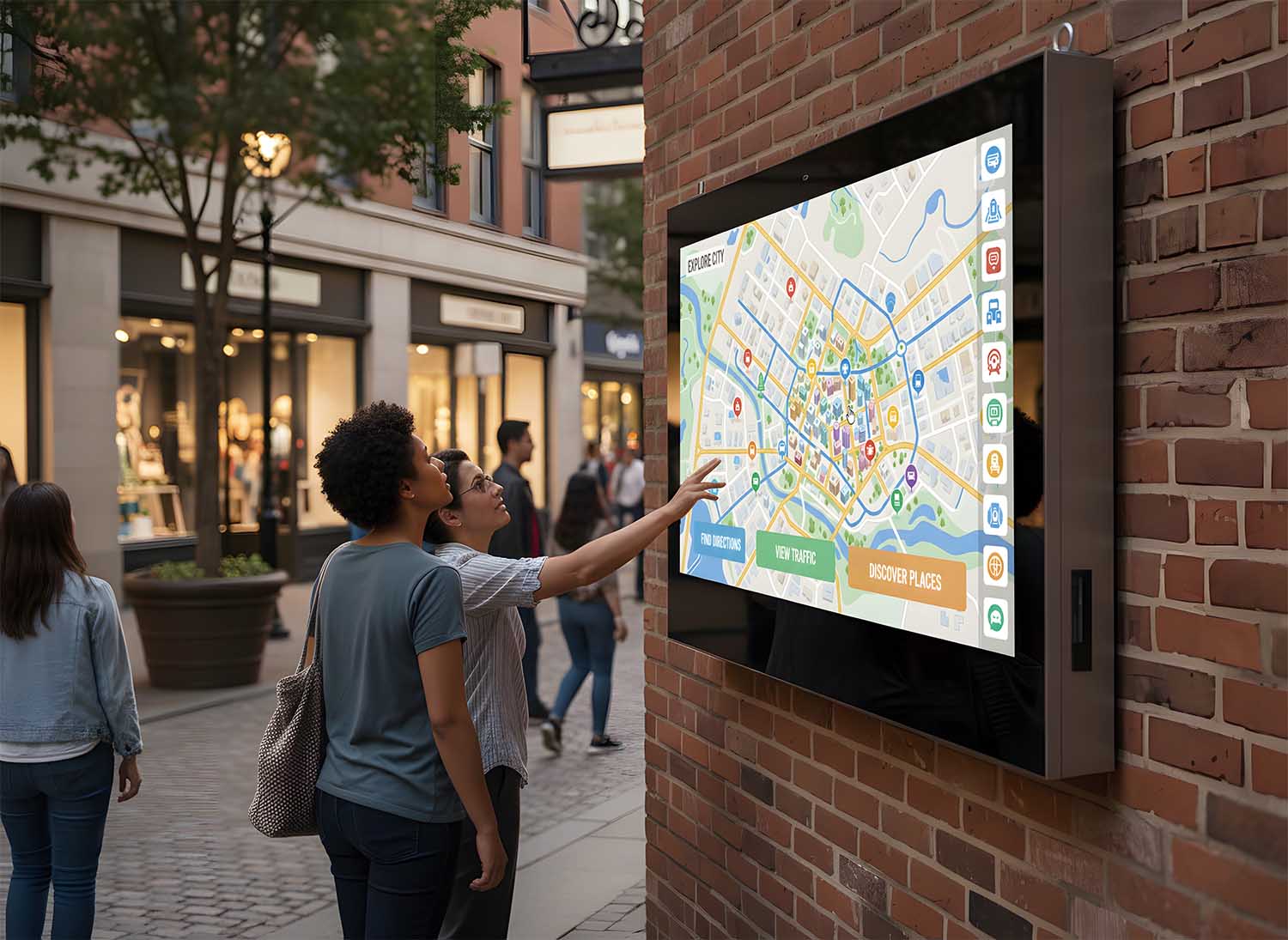 Wall-Mounted LCD Display Wall-Mounted LCD Display