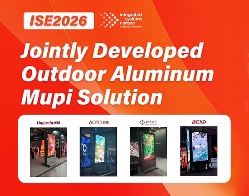ISE 2026: CNLC Presents Outdoor Fine-Pitch LED MUPI Co-Development Achievements with Top LED Brands