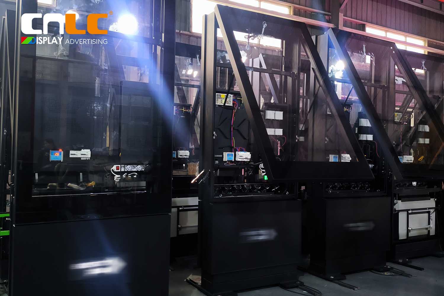 Carcasa LCD para exteriores para señalización digital: solución de carcasa de aluminio con protección IP66