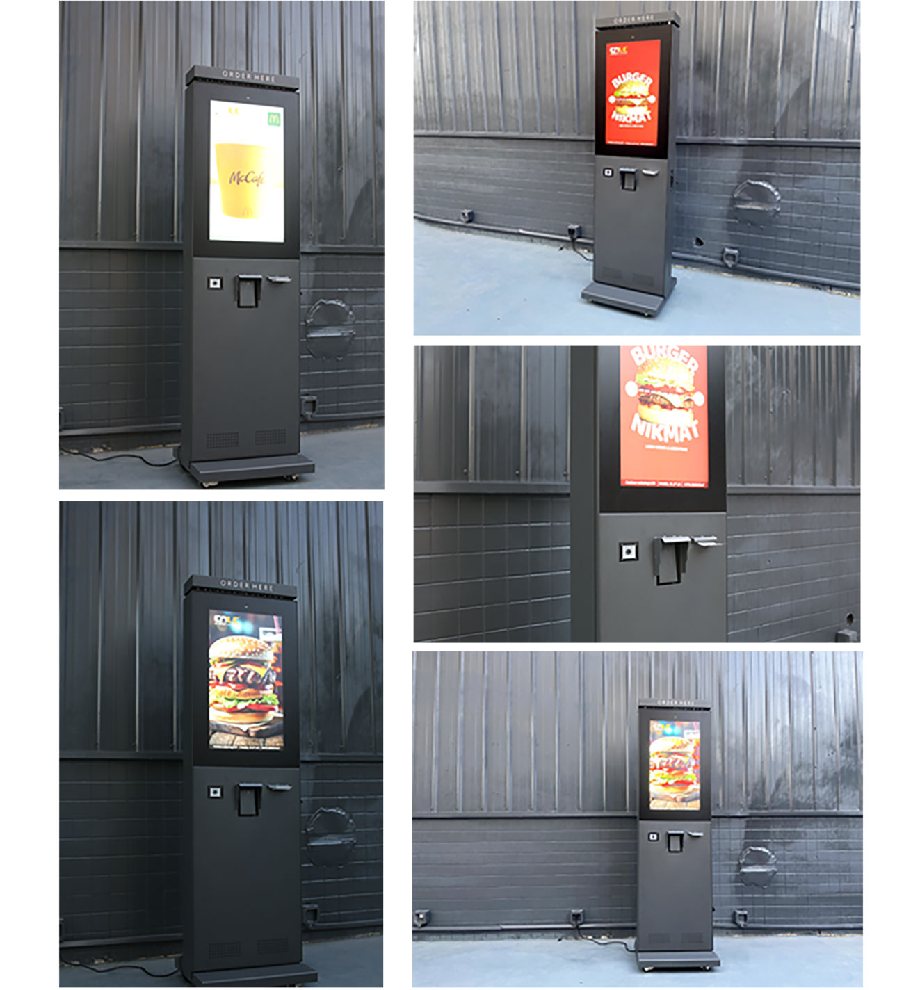 Real outdoor digital kiosk product manufactured in factory ready for deployment