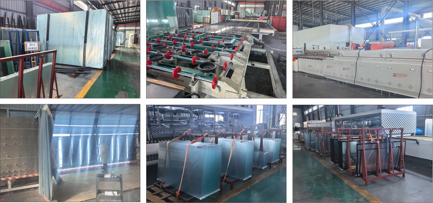 outdoor display glass production process for digital signage including cutting, grinding, coating and tempering