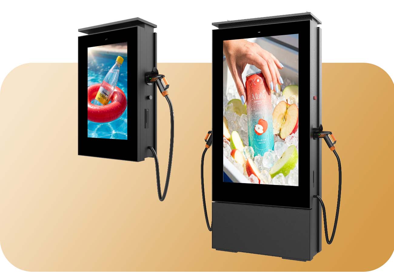 Estación de carga con pantalla LCD