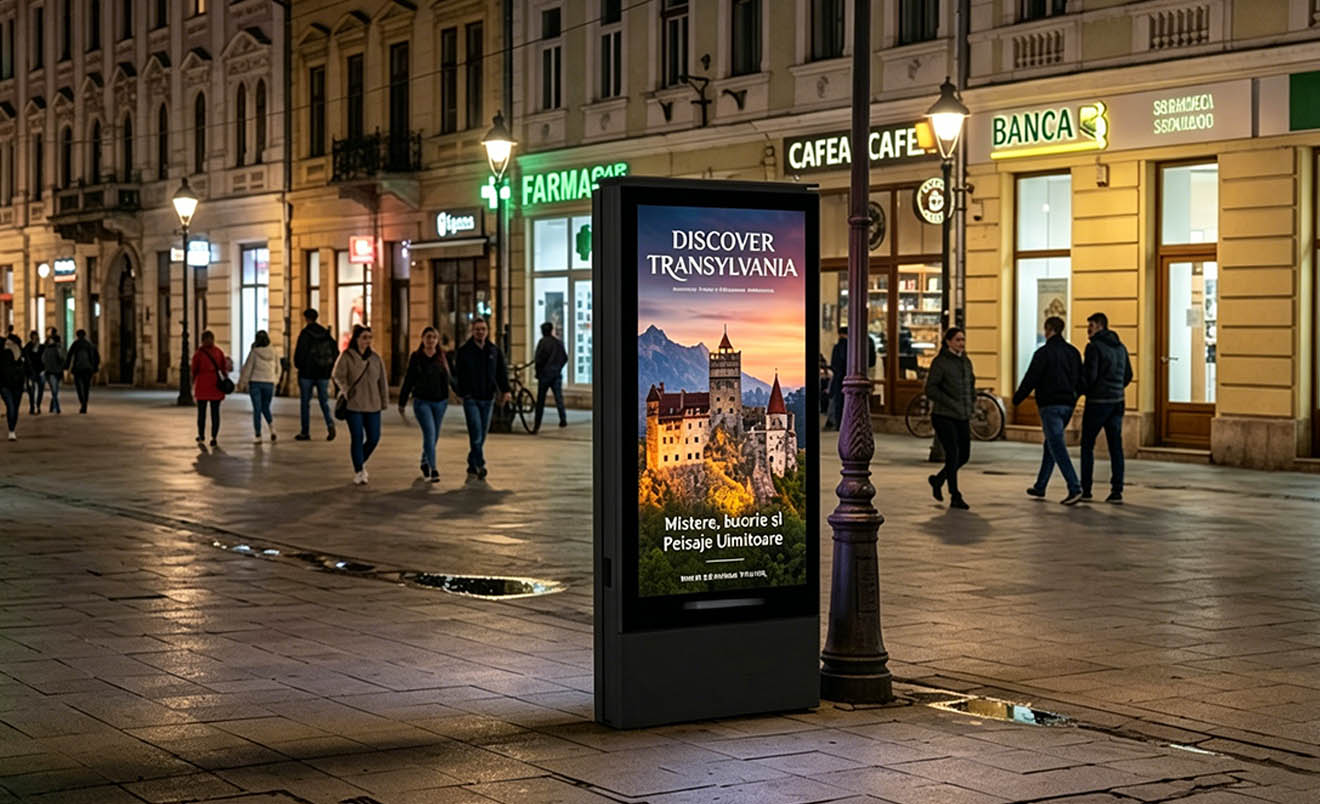 Proyecto de despliegue de 50 unidades de tótems LED exteriores P2.5 | Rumania