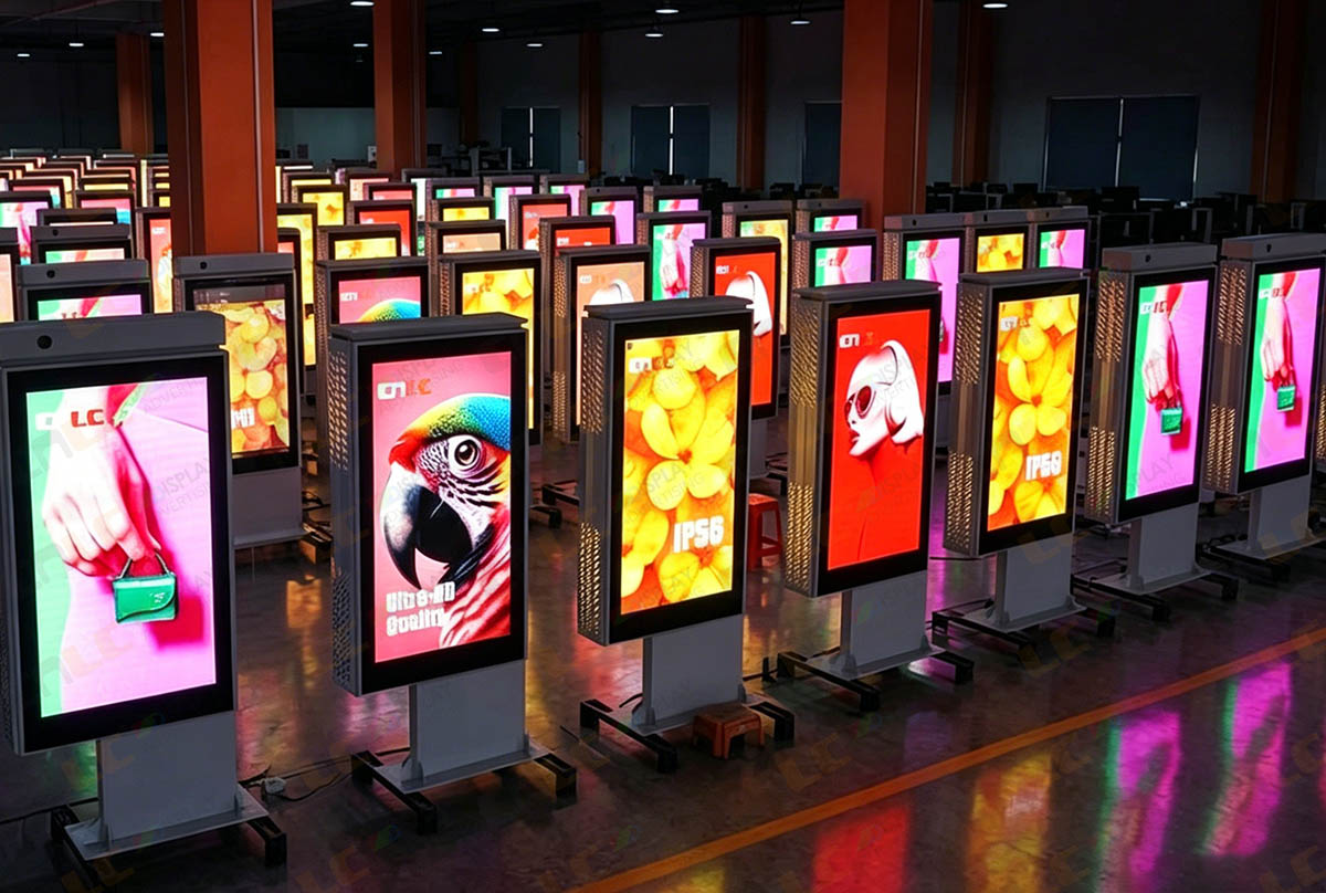 P4 Outdoor LED Totem, Outdoor LED Totem Display, LED Advertising Totem, Bulk Deployment, DOOH Display, Commercial LED Display, Outdoor Digital Signage, Smart City Display