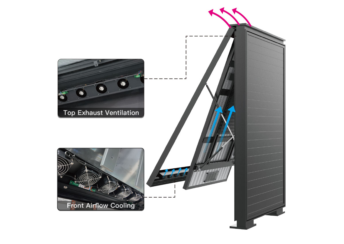 Built for Continuous Operation Smart city interactive kiosk with advanced cooling system ensuring stable operation in outdoor environments
