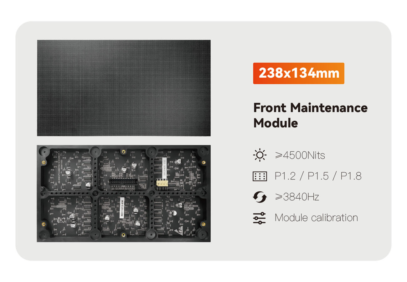 High Resolution MIP LED Module for Outdoor Applications Fine Pitch MIP LED Module with High Resolution Image Quality